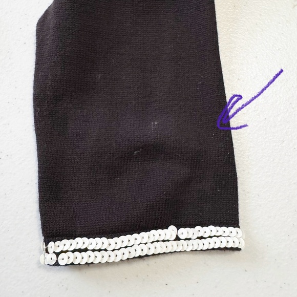 Michael Simon Vintage Sequin Snowman Top Small - Picture 10 of 11